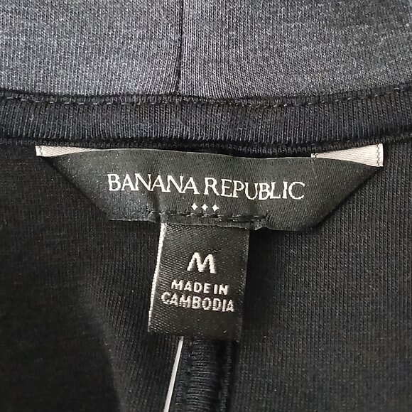 NWT Banana Republic Boyfriend Blazer M Gray Soft Knit Relaxed Jacket - Picture 8 of 11